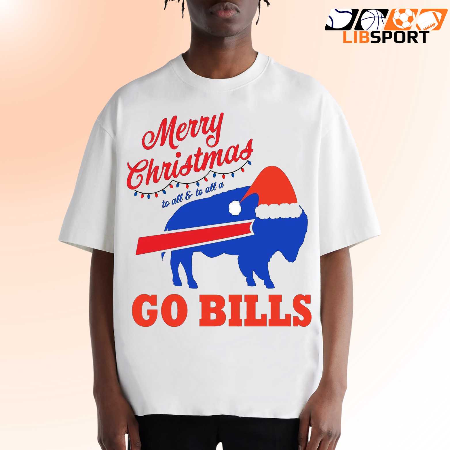 Buffalo Bills Christmas T Shirt, Nfl Holiday Tee, Football Fan Wear Unisex Top